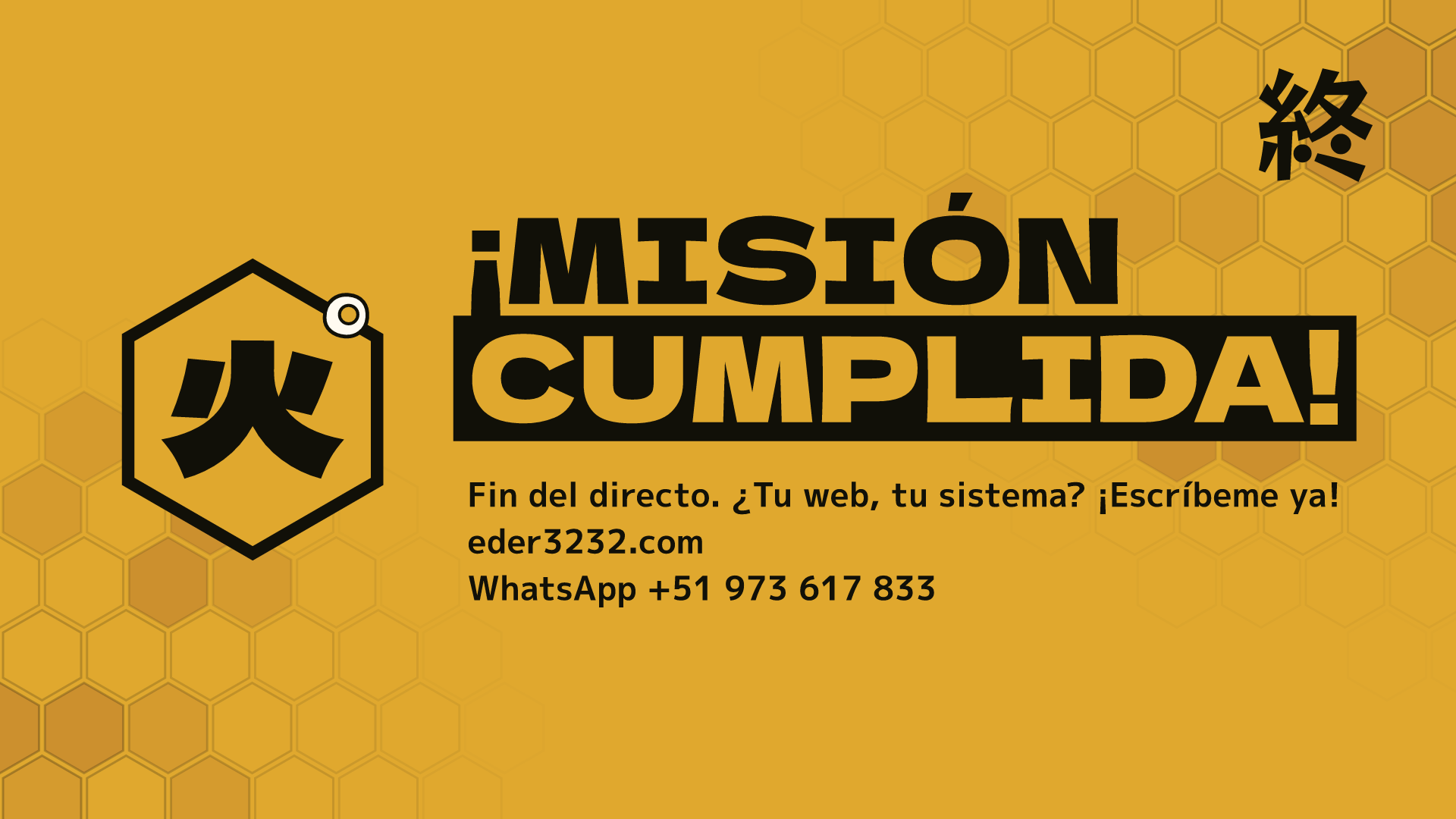 Fin del directo